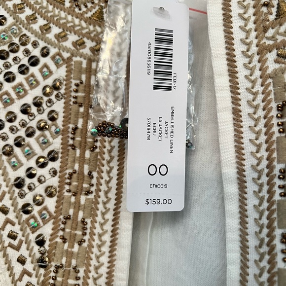 Chicos Jacket NWT XXS - Picture 4 of 7